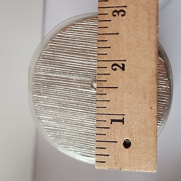 NEW. Set of 2, At Home Decorative Silver Candles. - Picture 5 of 5